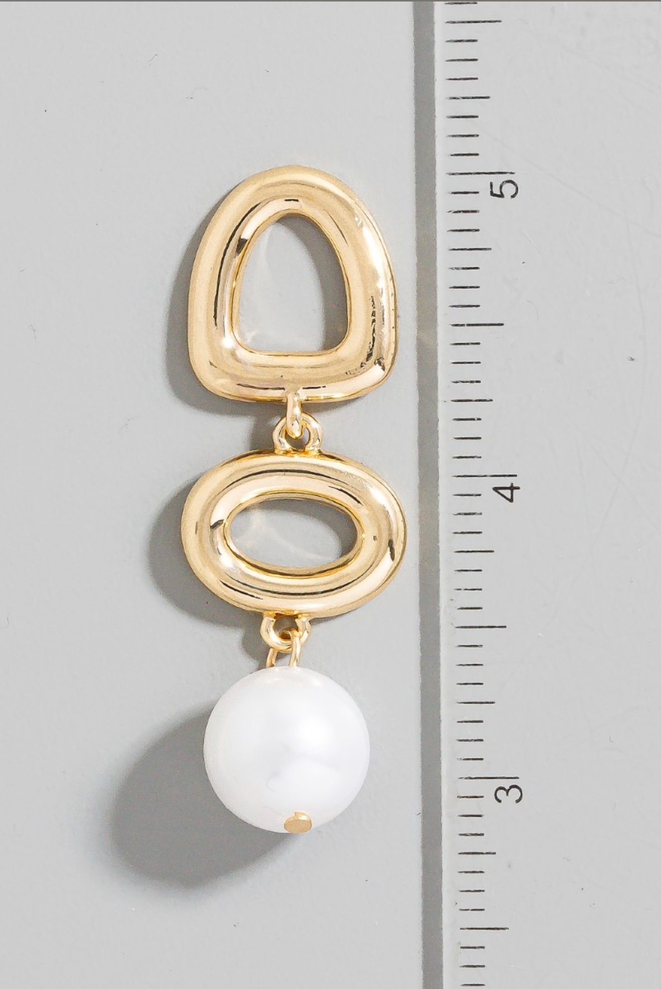 Women's White Pearl Dangle Earrings