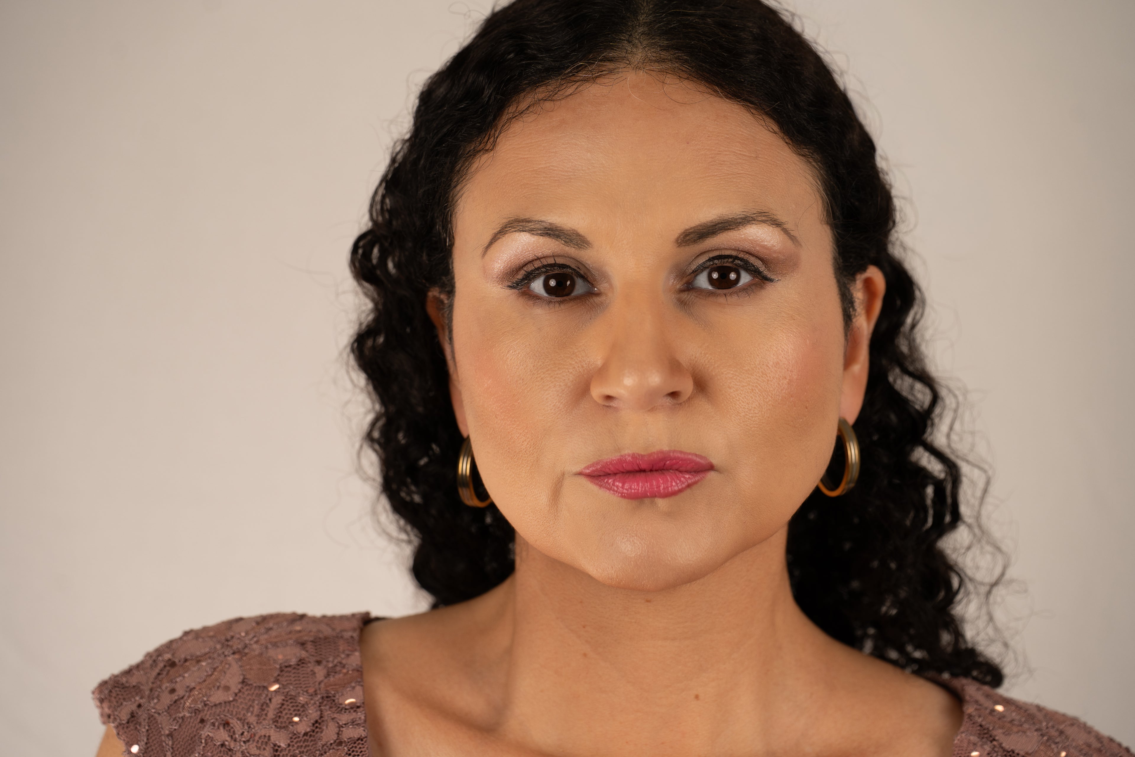 Silver and Gold Oval Hoop Earrings